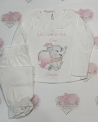 Image 1 of Dumbo 1st birthday grill pjs 