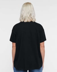 Image 2 of Ladies Black Hi-Low Godstrong Tee