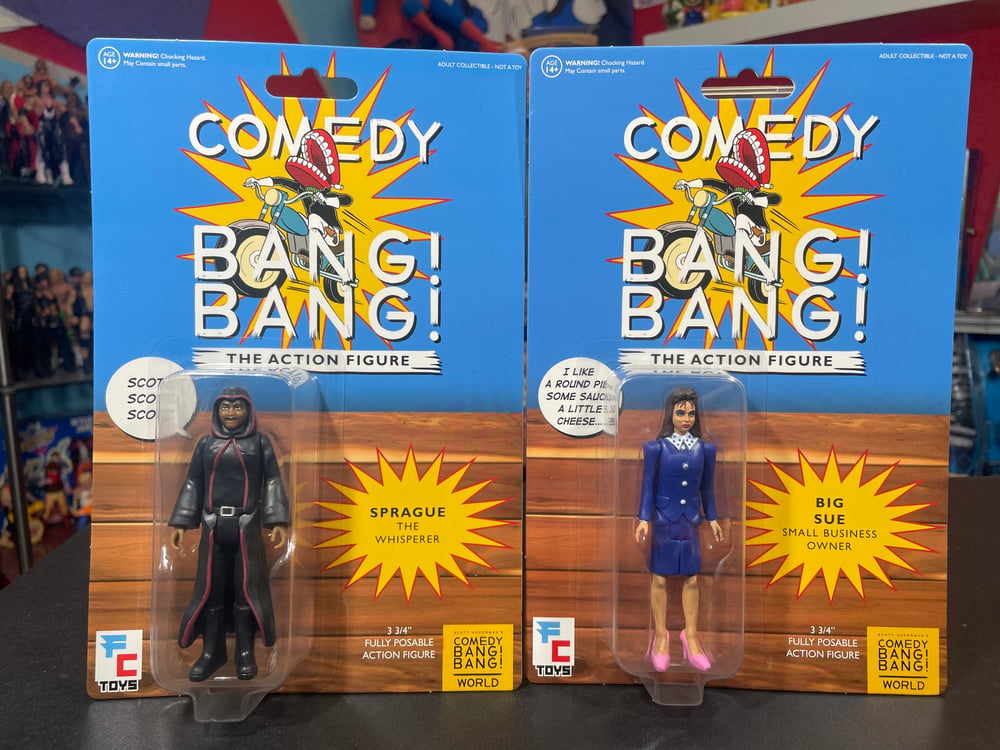 Comedy Bang Bang's Big Sue & Sprague The Whisperer Set of 2 FC Toys Figures