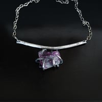 Image 2 of Walking Wild Amethyst Silver Necklace