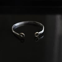 Rustic silver cuff