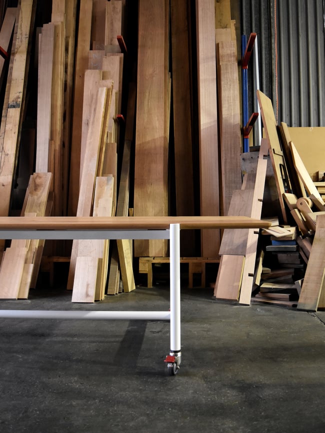 JAMES STREET OUTDOOR DINING TABLE AND BENCHES