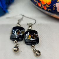 Image 6 of A Bit Boho Ceramic Bead and Silver Earrings  (BB005)