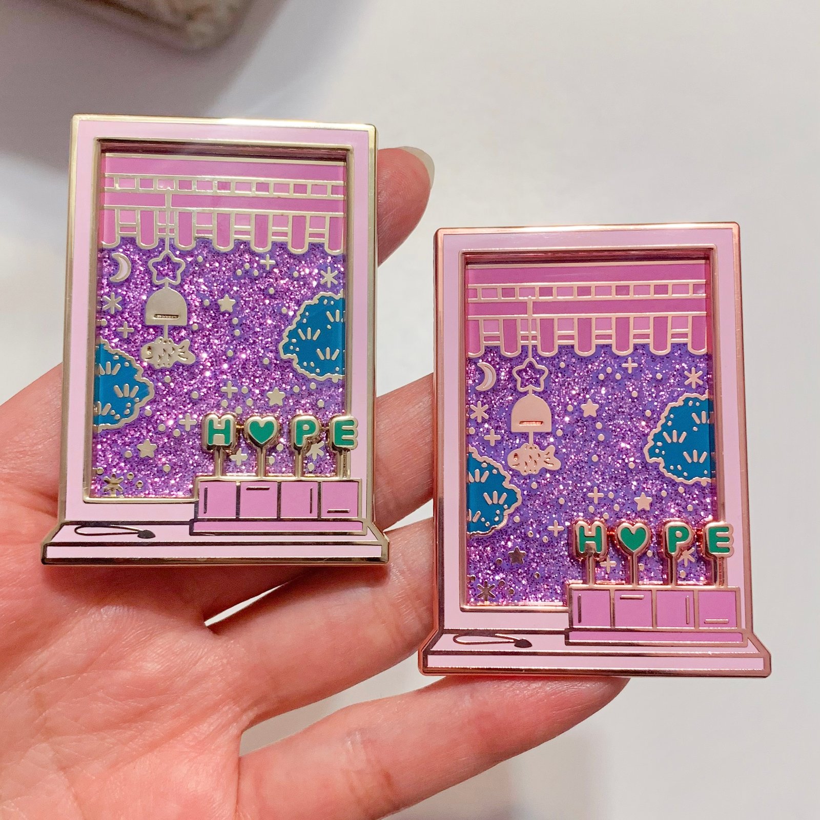 Artist Made Window BTS Enamel Pin | HAPPIPOP