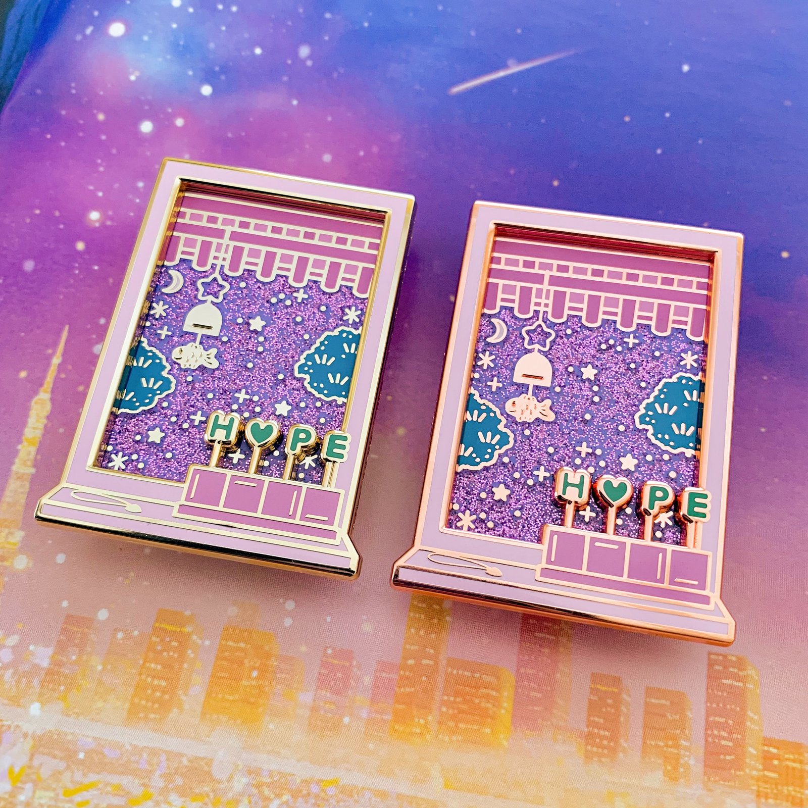 Artist Made Window BTS Enamel Pin | HAPPIPOP