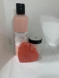 Image 2 of RADIANT BLISS SET: ROSE CHAMPAGNE LOTION, BODY SCRUB, SOAP 