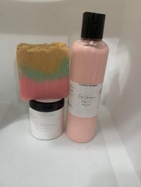Image 4 of RADIANT BLISS SET: ROSE CHAMPAGNE LOTION, BODY SCRUB, SOAP 