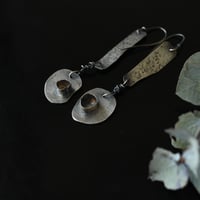 Image 2 of Dancing under the stars silver artisan earrings