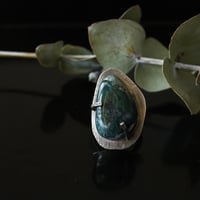 Image 1 of Magical Worlds of Moss Agate and silver ring