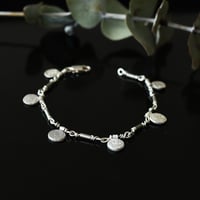 Image 2 of Silver pebble charm bracelet