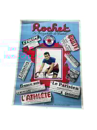 Image 1 of Commemorative poster "Cycle Rochet" Raphaël Geminiani 1953 French professional road champion