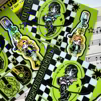 Image 3 of Green Yuri Holo Sticker Sheet