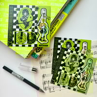 Image 1 of Green Yuri Holo Sticker Sheet