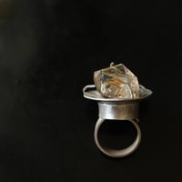 Image 1 of Illuminator of the Soul Silver and Rutilated Quartz crystal ring