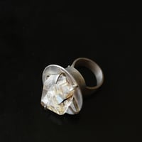 Image 4 of Illuminator of the Soul Silver and Rutilated Quartz crystal ring