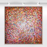 Image 1 of Phoenix rising - 125x125cm, FRAMED