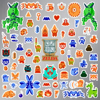 Image 1 of The Legend of Zelda Magnet Set (66 Pieces)