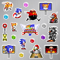 Image 1 of Sonic the Hedgehog 2 Magnet Set (20 Pieces)