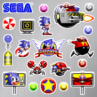 Image 1 of Sonic the Hedgehog Magnet Set (20 Pieces)