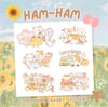 Ham-Ham and Friends - Sticker Sheet