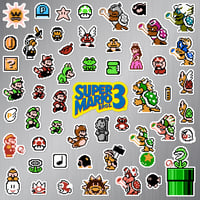 Super Mario Bros. 3 Magnet Set (52 Pieces)