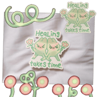 Image 2 of Healing Takes Time Sticker