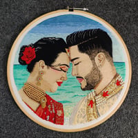 Embroidery art - photo recreation - 12” hoop