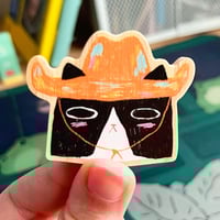 Image 1 of Cowboy Cat Hector Pin