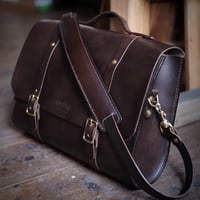 Image 2 of Satchel bag (dark brown)