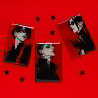 Image 1 of Stickers 3D - Red & Black