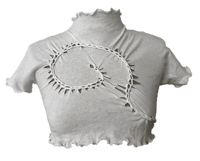 Image 1 of Crop Swirl Tee 