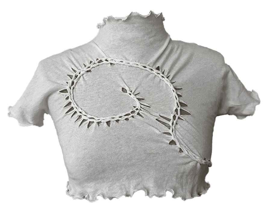 Image of Crop Swirl Tee 