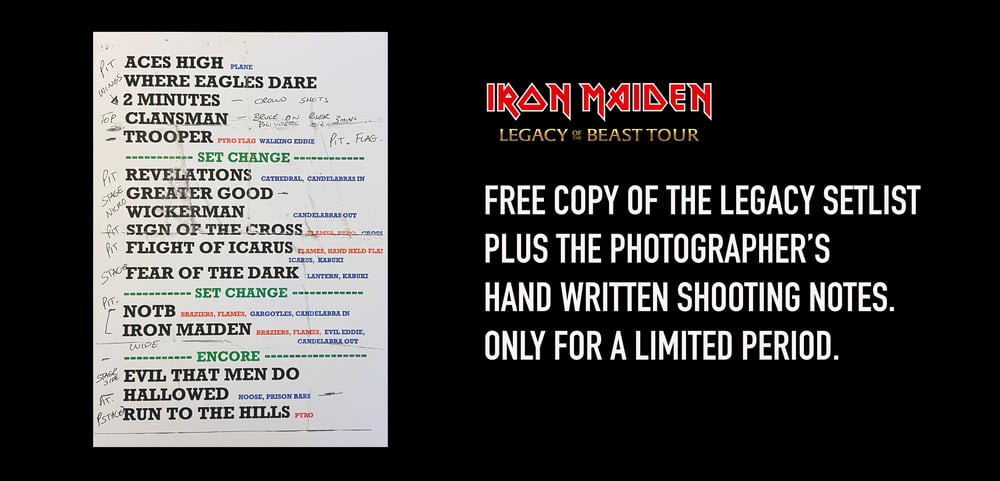 Image of BRUCE DICKINSON/NOTB - IRON MAIDEN - LEGACY OF THE BEAST**