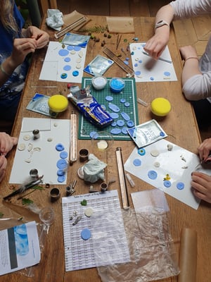 Image of 1:1 Precious Metal Clay Botanical Pendant Workshop