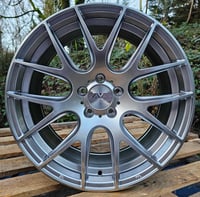 18" AVA PHOENIX ALLOY WHEELS FITS 5X112 ET45 HYPER SILVER