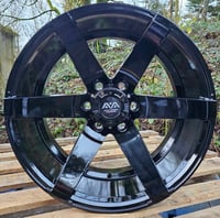 Image 1 of 20" AVA NASHVILLE ALLOY WHEELS FITS 6X139 4X4 GLOSS BLACK