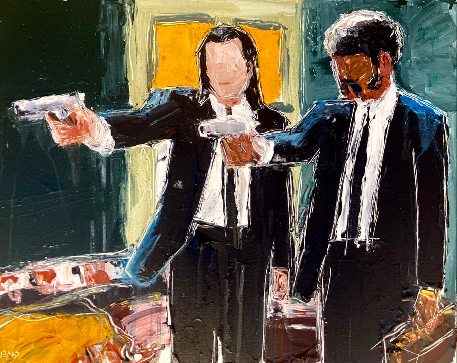 Image of Jules and Vincent original  painting 