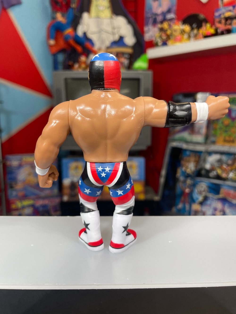 **LOOSE NO PACKAGING** DEL WILKES "THE PATRIOT" RETRO WRESTLE-SOMETHING WRESTLERS SERIES 2 FIGURE