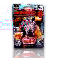 Image 1 of RHINO 6-Pack OCHO 8 Male Enhancement Red Pill Platinum Libido Beast Mode