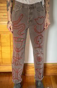 Image 1 of Brown-grey Denim 29"