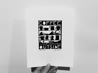 "Coffee Outside" 8x10" Print