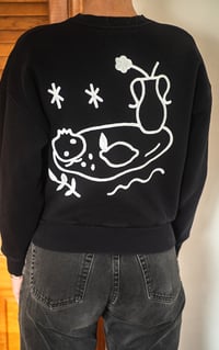 Image 2 of Black Crew Neck XS