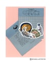 Lot de 5 stickers