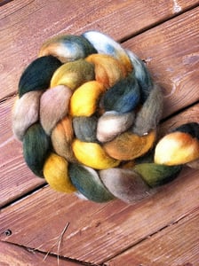 Image of Sherwood Forest 4oz Corriedale Hand Dyed Wool Top