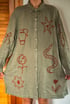 Green Linen Shirt Dress SM/MD Image 2