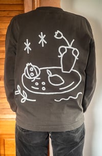 Image 2 of Grey Long Sleeve T-Shirt XS/SM