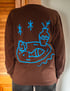 Brown Long Sleeve T-Shirt SM Image 2