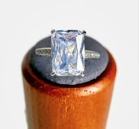Image 4 of CZ Pave Band Ring | Silver Stainless Steel 