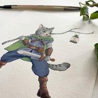 Image 3 of Hero the Adventure Cat, original artowrk