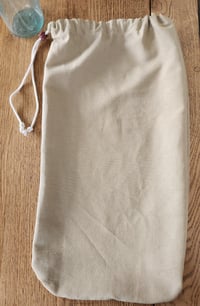 Image 3 of Linen Bread Bag Set- Bisque